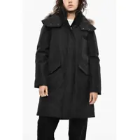 Geci de iarna Solid Color Adirondack Down Jacket With Removable Hood Femei