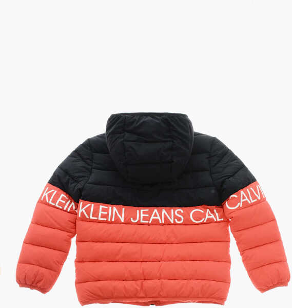 Jachete Calvin Klein Two-Tone Jacket With Removable Hood Red Barbati (BM 19377491) 3