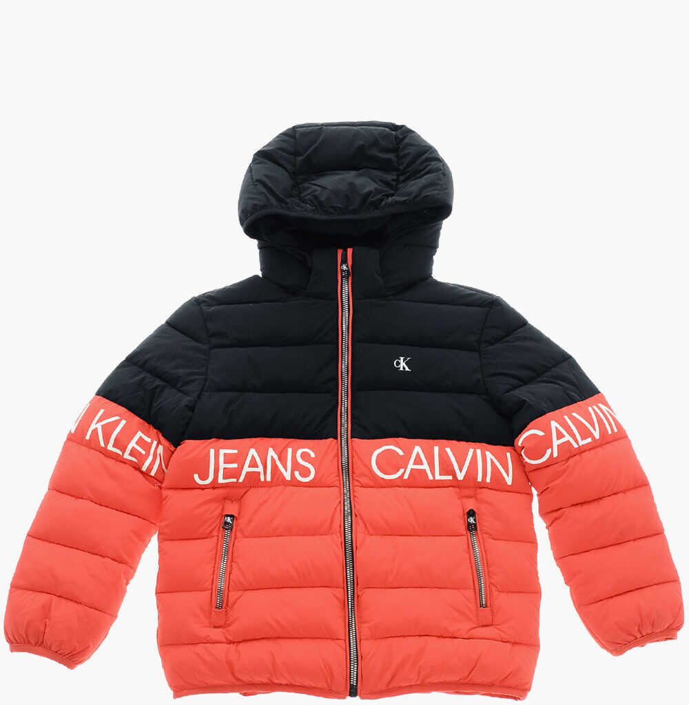 Jachete Calvin Klein Two-Tone Jacket With Removable Hood Red Barbati (BM 19377491) 1