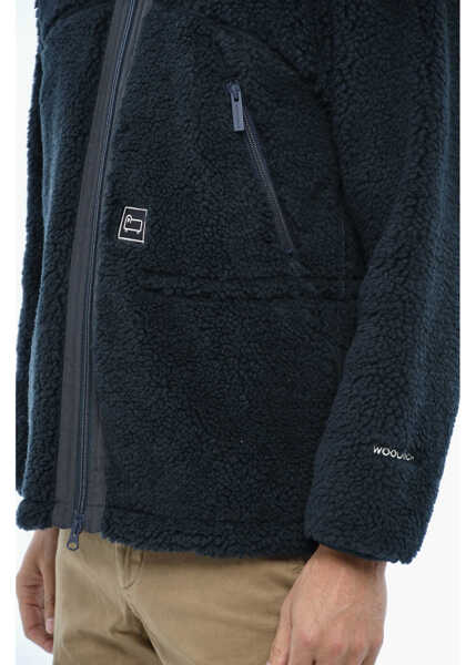 Jachete Woolrich Fleeced Terra Jacket With Zip Blue Barbati (BM 19377494) 3