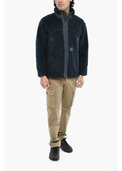 Jachete Woolrich Fleeced Terra Jacket With Zip Blue Barbati (BM 19377494) 4