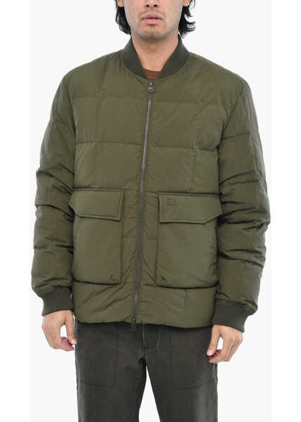 Geci de iarna Woolrich Quilted Heritage Terrain Down Jacket With Patch Pockets Green Barbati (BM 19377506) 1