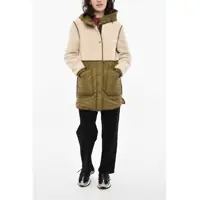 Geci Parka Dama - Geci Parka Woolrich Quilted Alba Padded Jacket With Fleeced Details Beige Femei (BM 19377515) - B-mall.ro