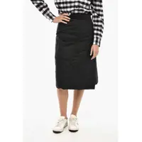 Fuste lungi Padded And Quilted Silky Wrap Skirt Femei