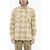 Woolrich Printed Cruiser Casual Shirt With Classic Collar Beige