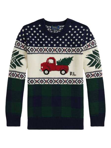 Pulovere casual Ralph Lauren SWEATER-PULLOVER Blue Fete (BM 19377567) 1