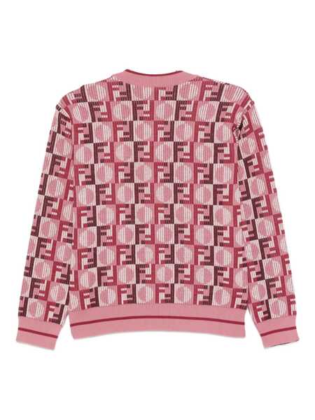 Pulovere Fendi FF DAMA CREWNECK SWEATER Pink Fete (BM 19377594) 2