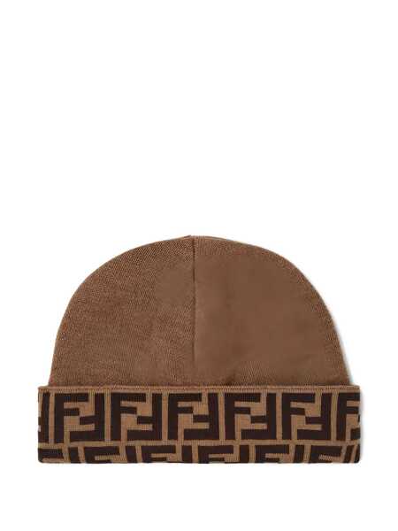 Caciuli Fendi REVERSIBLE BEANIE Beige Fete (BM 19377606) 2