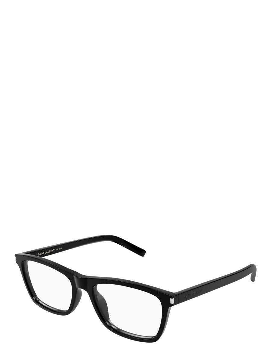 Ochelari de soare Saint Laurent Saint Laurent Eyewear Eyeglasses Black Barbati (BM 19387926) 2