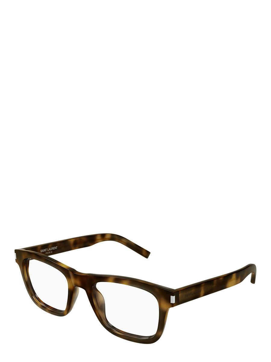 Ochelari de soare Saint Laurent Saint Laurent Eyewear Eyeglasses SHINY MEDIUM HAVANA Femei (BM 19388496) 2