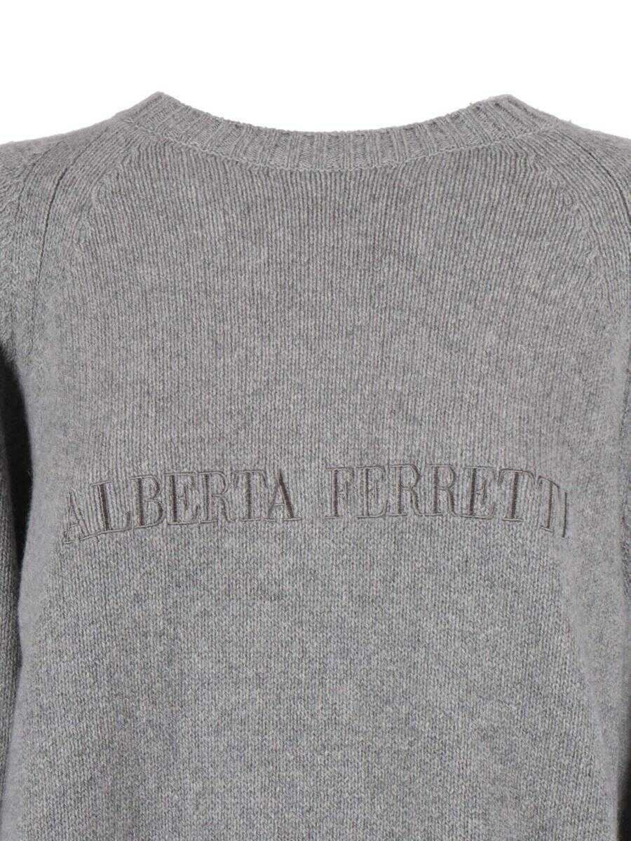 Pulovere Alberta Ferretti Alberta Ferretti Girocoll GRAY Femei (BM 19389744) 3