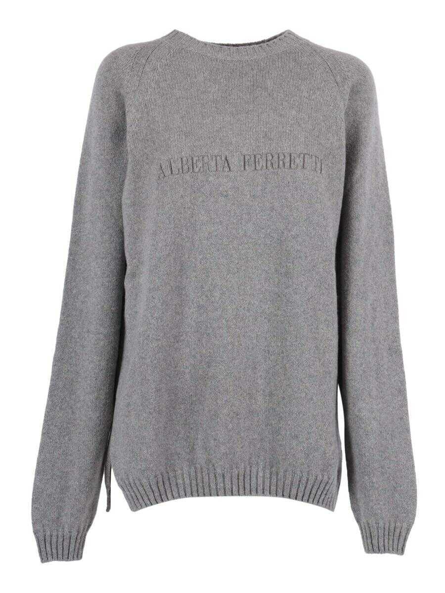 Pulovere Alberta Ferretti Alberta Ferretti Girocoll GRAY Femei (BM 19389744) 1