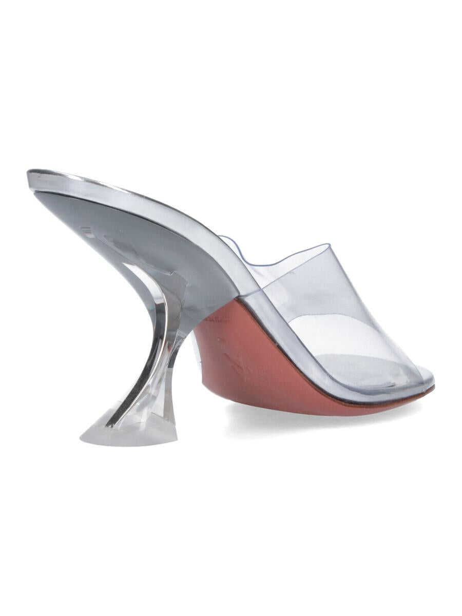 Pantofi cu toc AMINA MUADDI Amina Muaddi With Heel TRANSPARENT Femei (BM 19390188) 4