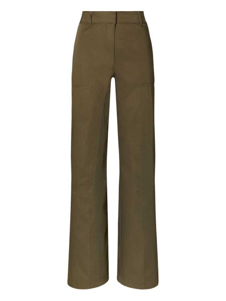 Pantaloni casual Tory Burch Tory Burch Trousers GREEN Femei (BM 19390383) 1