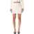 Self-Portrait Self-Portrait Cream Bouclé Knit Mini Skirt With Jewel Buttons Beige