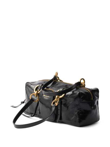 Genti de umar Prada Prada Dangle Medium Leather Top-Handle Bag Black Femei (BM 19391463) 3