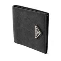 Portofele Prada pentru Barbati - Portofele Prada Prada Leather Wallet Black Barbati (BM 19391586) - B-mall.ro
