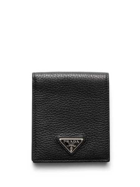 Portofele Prada Prada Leather Wallet Black Barbati (BM 19391586) 1