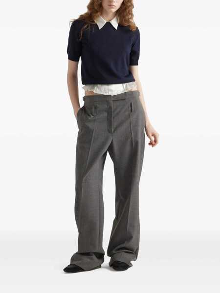 Pulovere Prada Prada Oversized Wool Sweater BLUE Femei (BM 19391598) 2