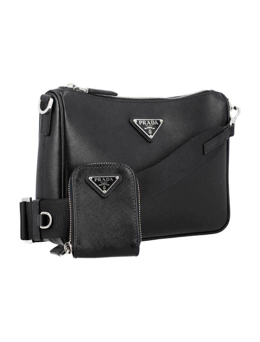 Genti de umar Prada Prada Mini Bag Tracolla C/Pocket Black Barbati (BM 19391658) 2