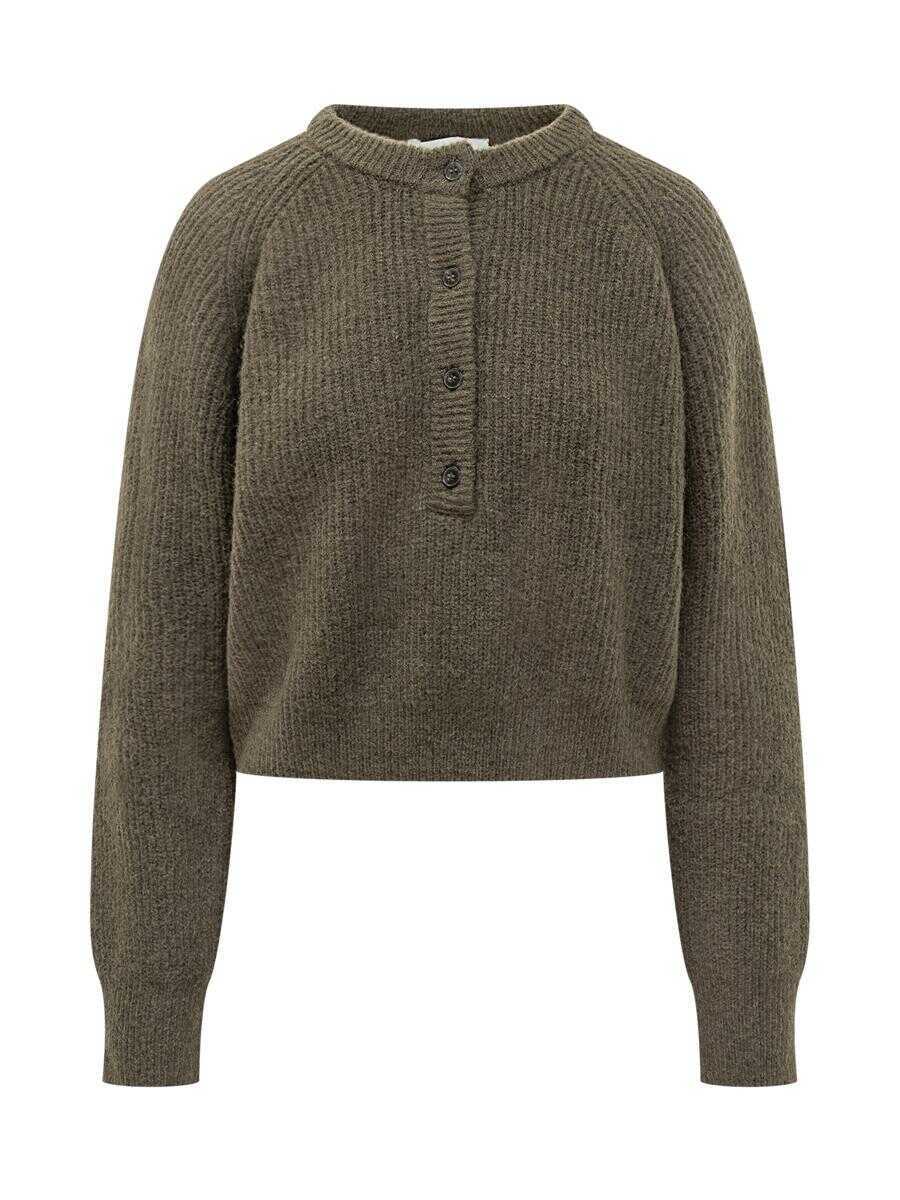 Pulovere IRO Iro Iro Dane Sweater With Buttons GREEN Femei (BM 19391829) 1