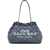 Marc Jacobs Marc Jacobs The Chain Sack Large Cotton Shoulder Bag CLEAR BLUE