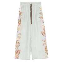 Pantaloni casual Zimmermann Coco Printed Silk Trousers Femei
