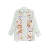 Camasi Zimmermann Coco Printed Silk Shirt Femei