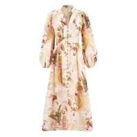 Rochii Zimmermann Ascension Printed Linen Dress Femei