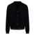 Gucci Gucci Web Detail Cotton Cardigan Black