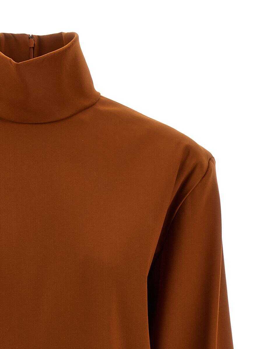 Pulovere Saint Laurent Saint Laurent Structured Shoulder Sweater ORANGE Femei (BM 19393773) 3