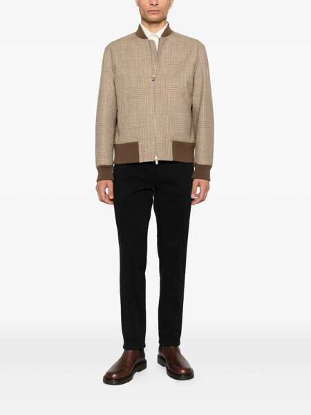 Bomber jacket Lardini Lardini Virgin Wool Bomber Jacket BROWN Barbati (BM 19394127) 2