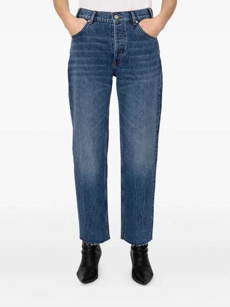 Blugi ANINE BING Anine Bing Blue Cotton Jeans BLUE Femei (BM 19394241) 4