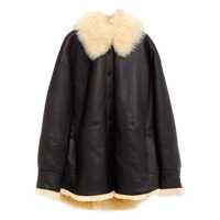 Geci Acne Studios Leather Shearling Jacket Femei