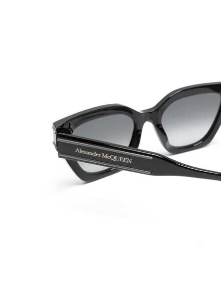 Ochelari de soare Alexander McQueen Alexander McQueen Sunglasses 001 BLACK BLACK GREY Femei (BM 19394586) 3
