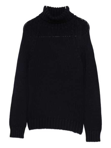 Pulovere BASE Base Wool Turtle-Neck Jumper BLUE Femei (BM 19394688) 1