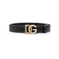 Curele Dolce & Gabbana Dg Logo Leather Belt Femei