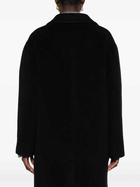 Paltoane Tagliatore Tagliatore Wool Single-Breasted Coat Black Femei (BM 19395174) 4