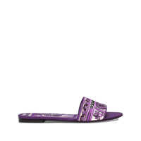 Sandale Dolce & Gabbana Maiolica Print Slides Femei