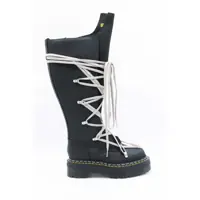 Bocanci Dr. Martens X Rick Owens Black Leather 1B60 Pentalace Boots Femei