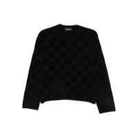 Pulovere Emporio Armani Check Crewneck Sweater Femei
