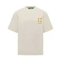 Tricouri BARROW Barrow Beige T-Shirt With Smiley Barrow Print