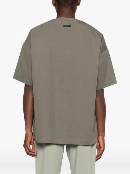 Tricouri FEAR OF GOD Fear Of God Fear Of God Woven T-Shirt Green GREY Barbati (BM 19396854) 3