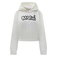 Bluze de trening Marni Marni Logo Hoodie White Femei