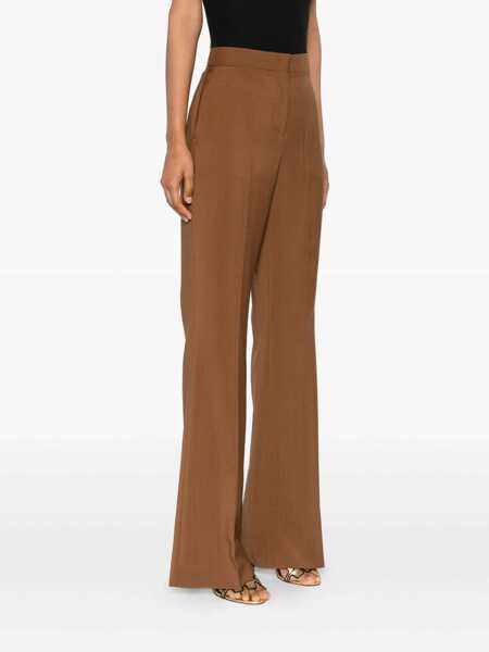 Pantaloni casual Fendi Fendi Wool Flared Trousers Brown Femei (BM 19396950) 3