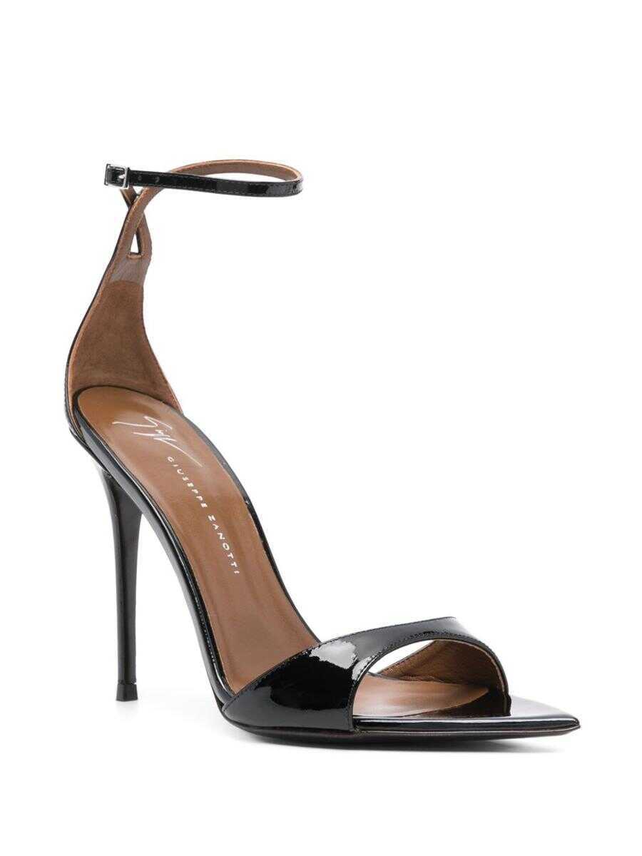 Pantofi cu toc Giuseppe Zanotti Giuseppe Zanotti Intriigo Patent Leather Sandals Black Femei (BM 19397952) 4