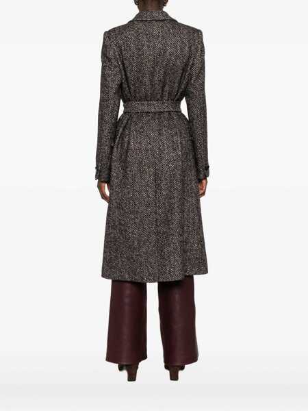 Paltoane Tagliatore Tagliatore Wool Blend Double-Breasted Coat Black Femei (BM 19398129) 4