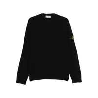 Pulovere Stone Island Black Organic Cotton Sweater Barbati