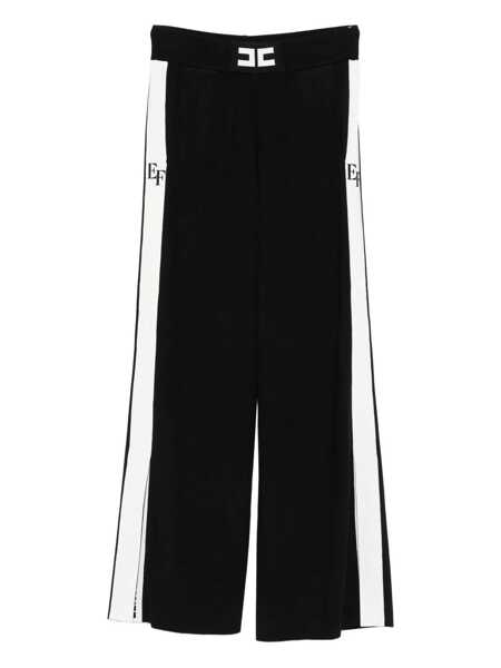 Pantaloni casual Elisabetta Franchi Elisabetta Franchi Tricot Trousers Black Femei (BM 19398747) 1