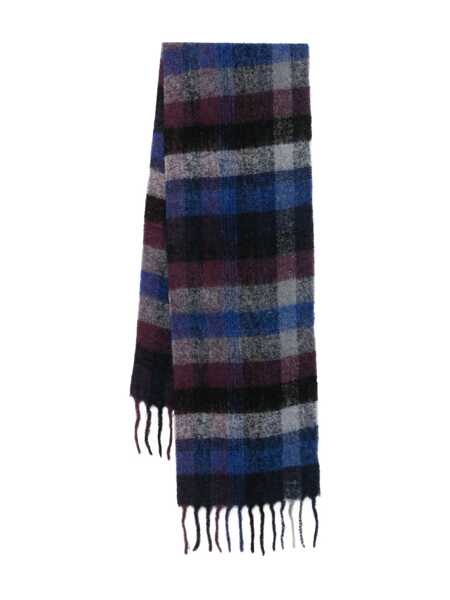 Esarfe Paul Smith Paul Smith Multicolour Check-Pattern Scarf BLUE Barbati (BM 19399074) 1